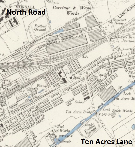 Manchester - Newton Heath Railway : Map credit National Library of Scotland